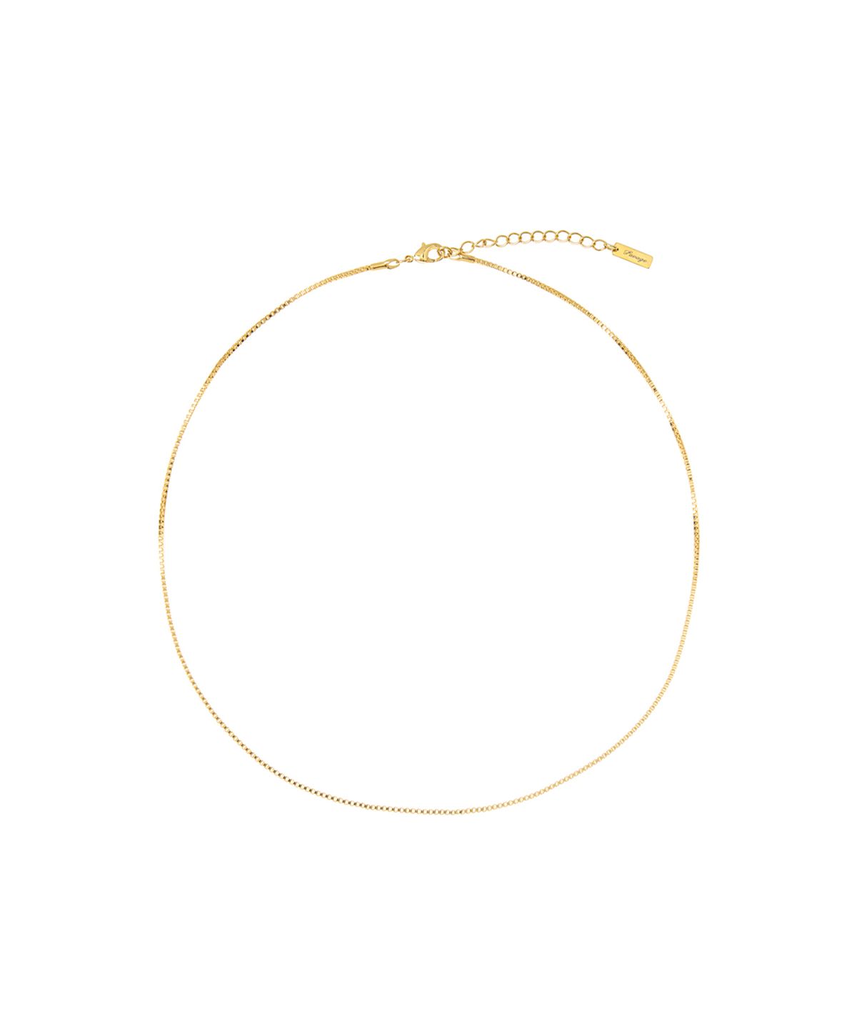 세비지(SAVAGE) Gold Box Chain Necklace
