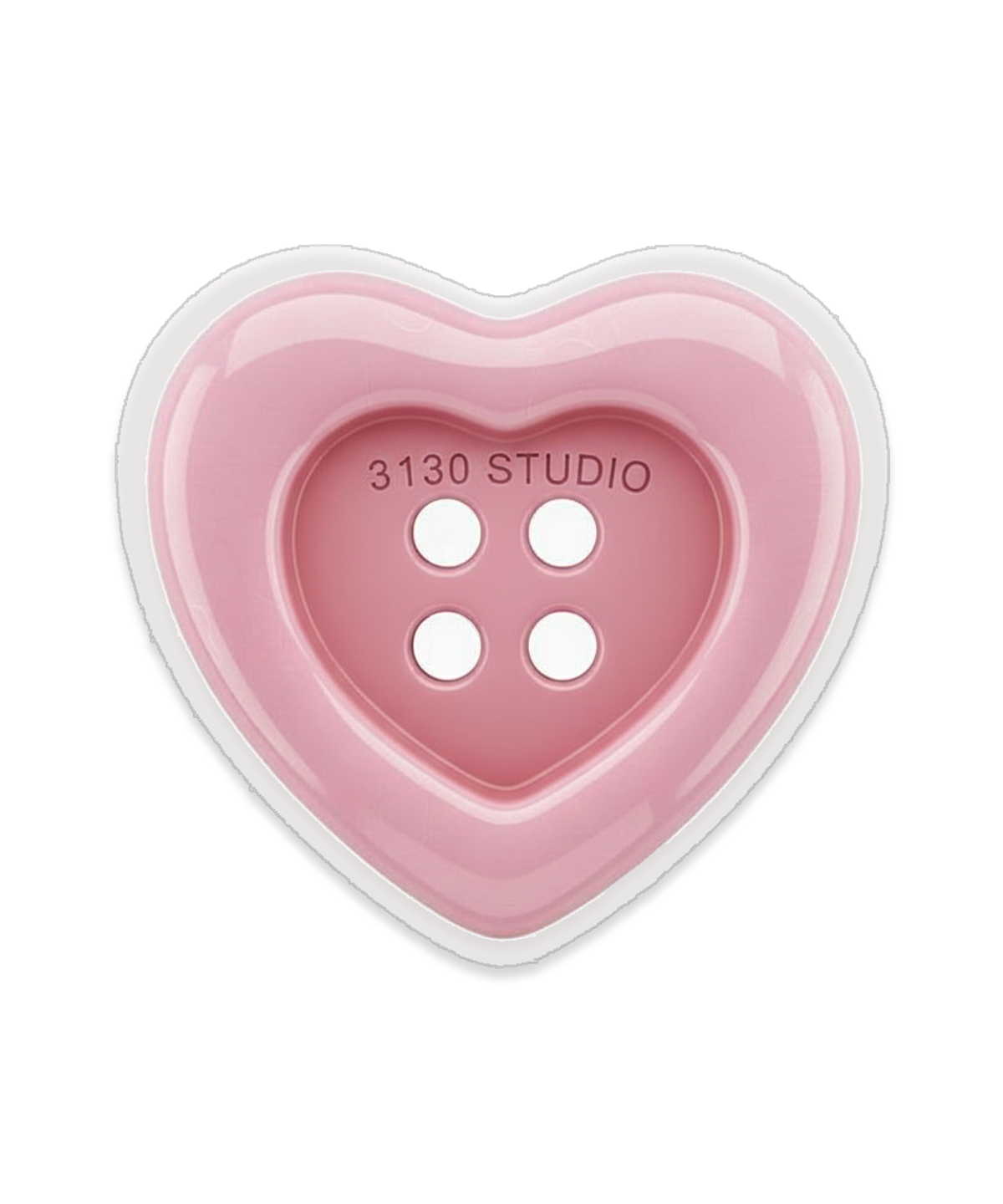 3130스튜디오(3130STUDIO) 하트버튼 핑크 아크릴 스마트톡