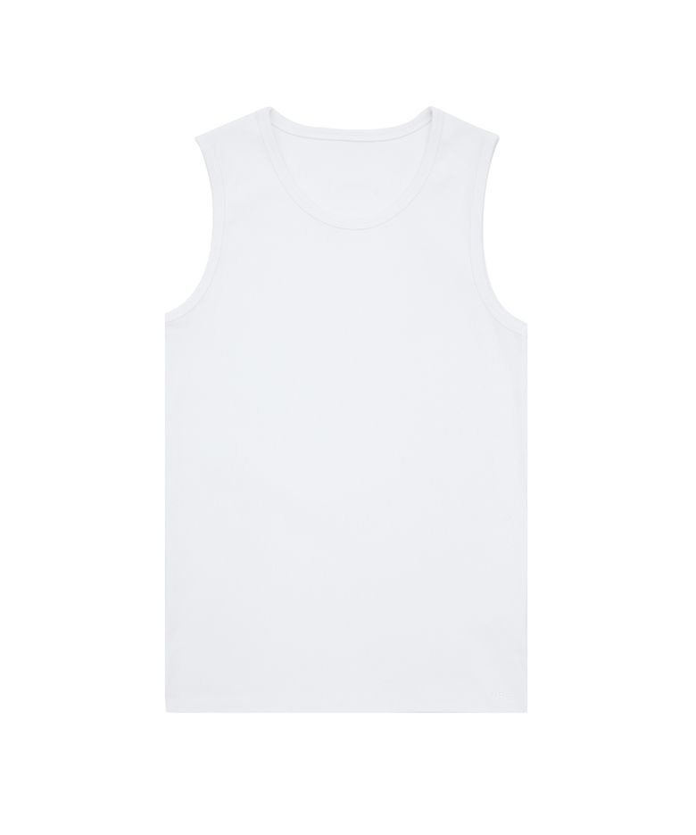 MENS BASIC SLEEVELESS WHITE