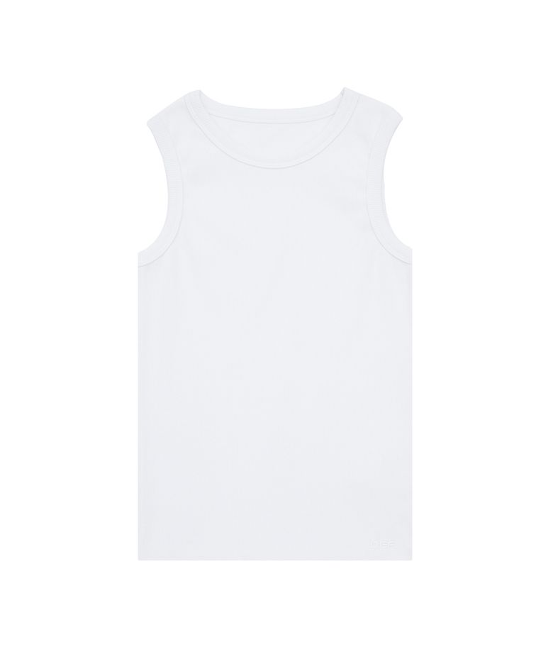 WOMENS BASIC SLEEVELESS WHITE