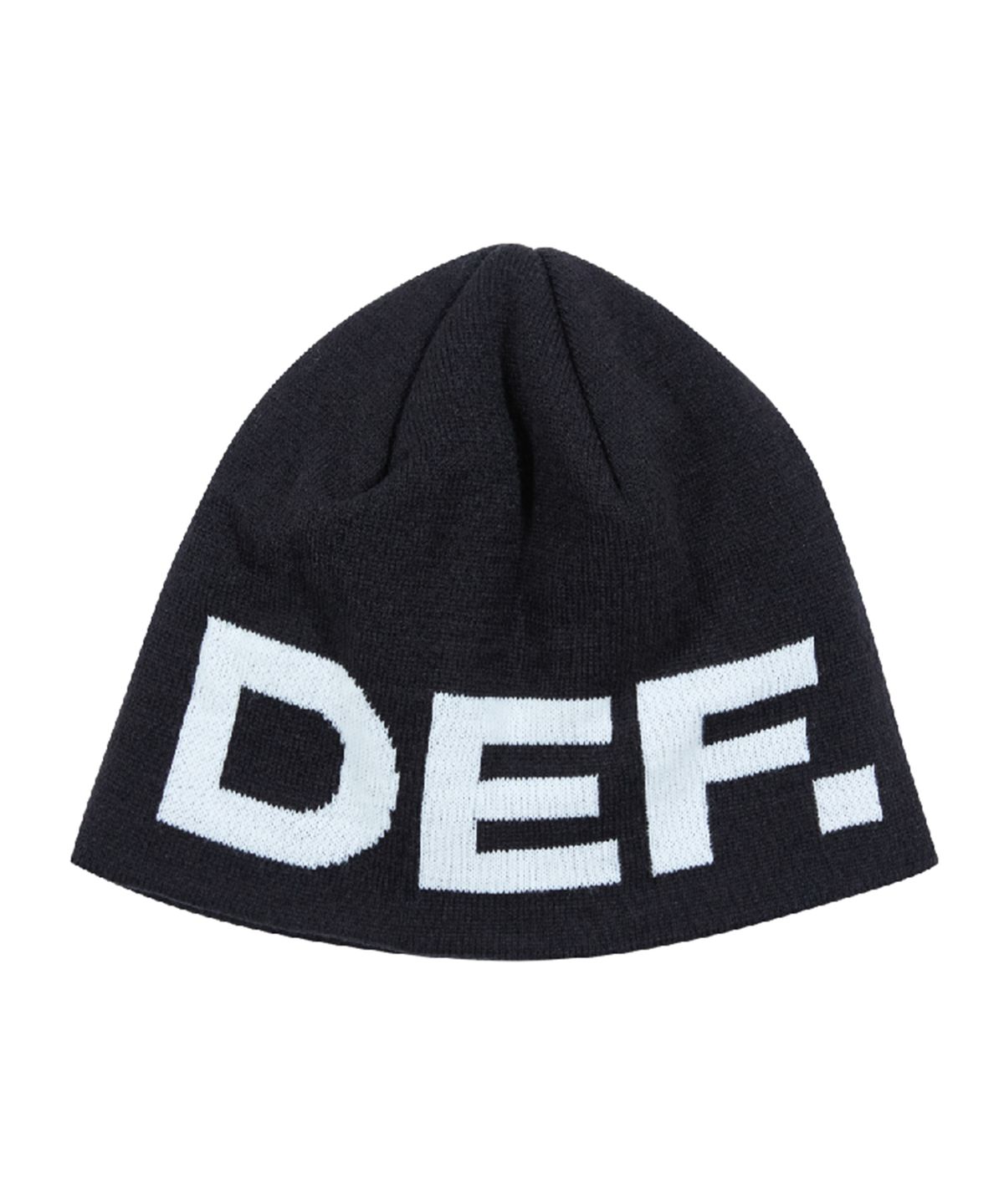 데프(DEF) LOGO BEANIE BLACK