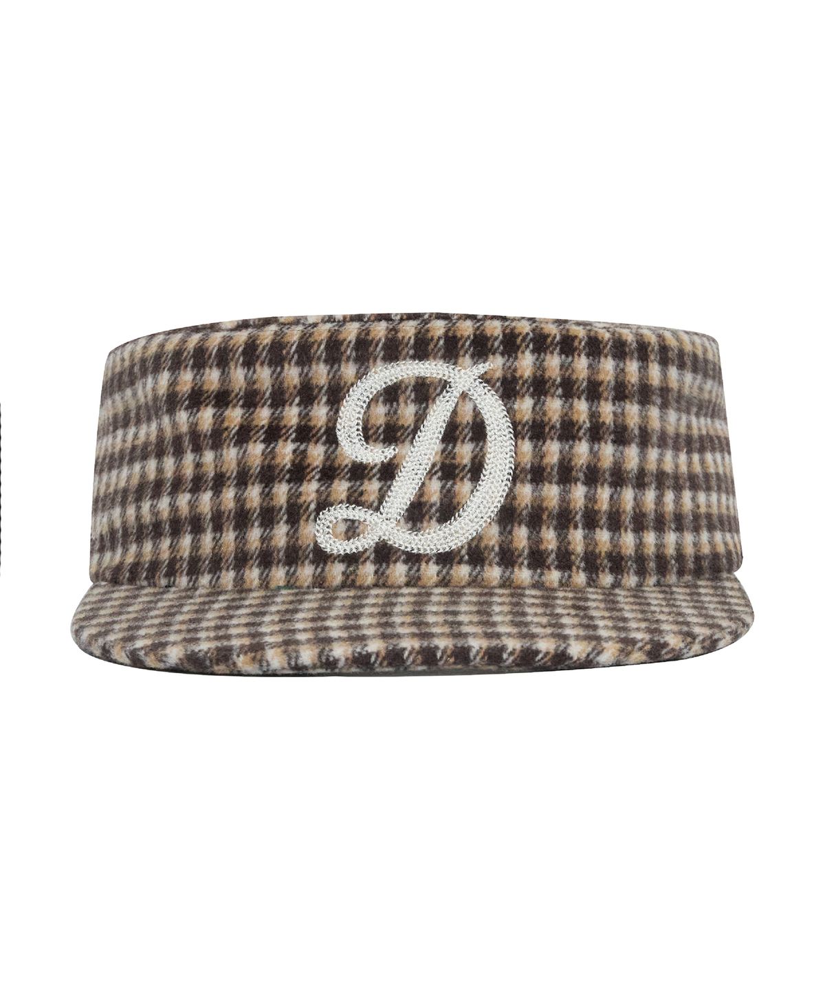 데프(DEF) PILLBOX CAP CHECK BROWN