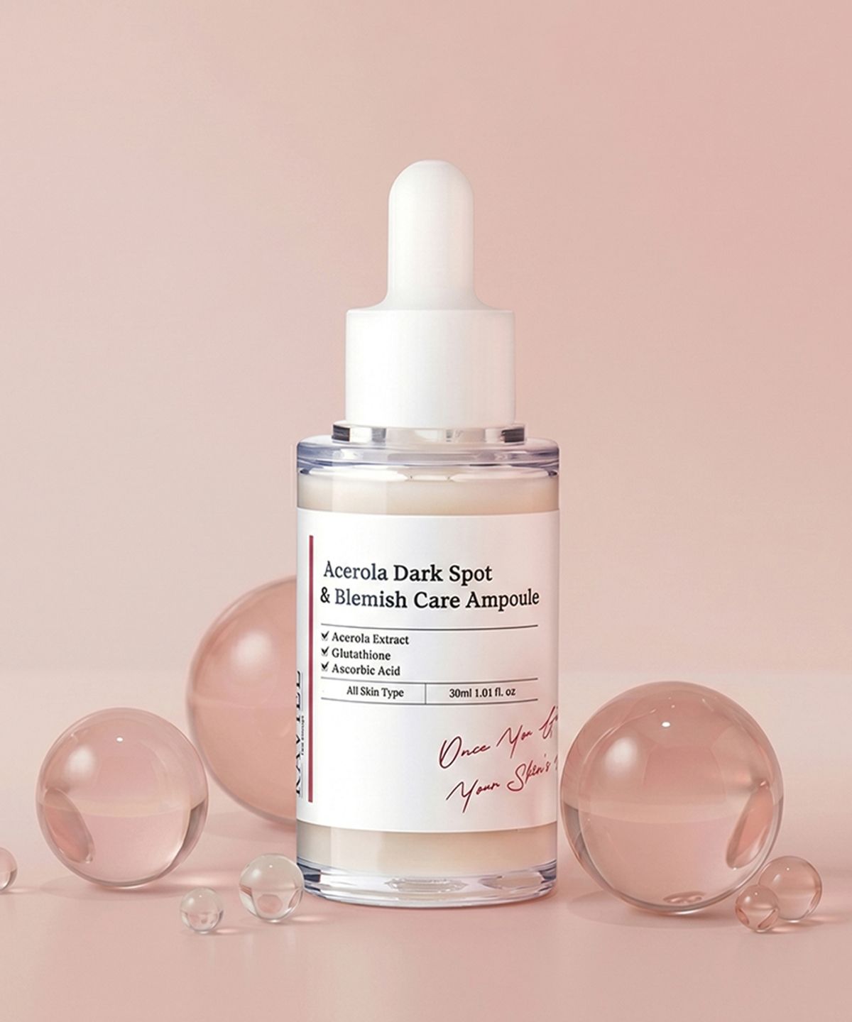라비엘(RAVIEL) 아세로라 비타민C 미백 광채 저자극 잡티기미 앰플 30ml