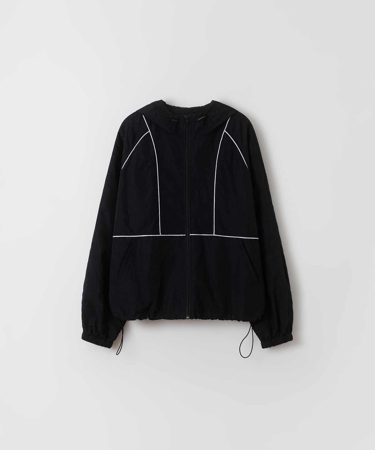 아우브아워(AUBOUR) piping windbreaker (black)