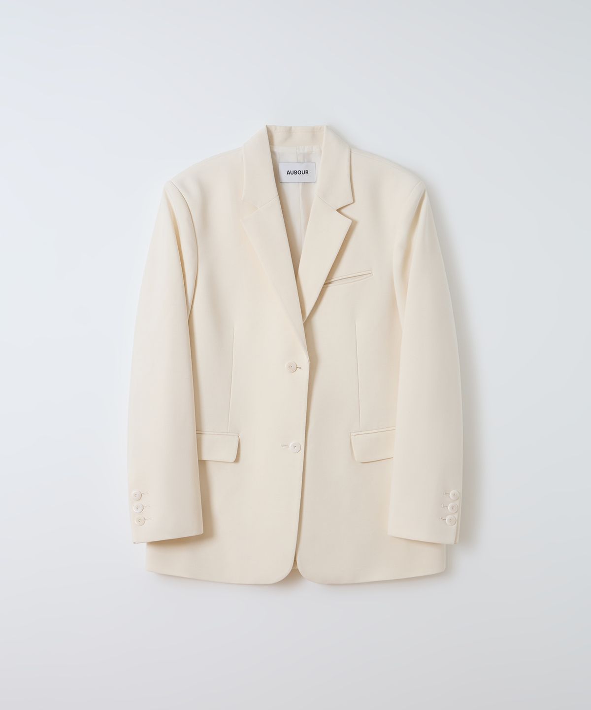 아우브아워(AUBOUR) lip tailored jacket (ivory)