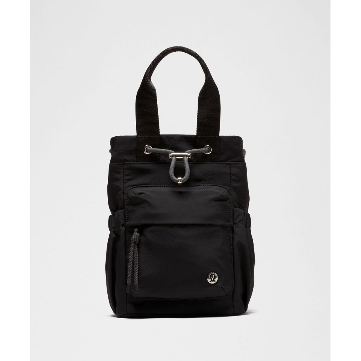 룰루레몬(LULULEMON) 컨버터블 드로스트링 버킷백 미니 5L  BLK ONGE SLVR