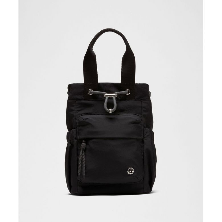 컨버터블 드로스트링 버킷백 미니 5L  BLK ONGE SLVR