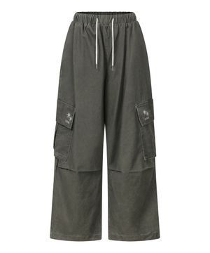 에릭 피그먼트 카고 코튼 밴딩 팬츠