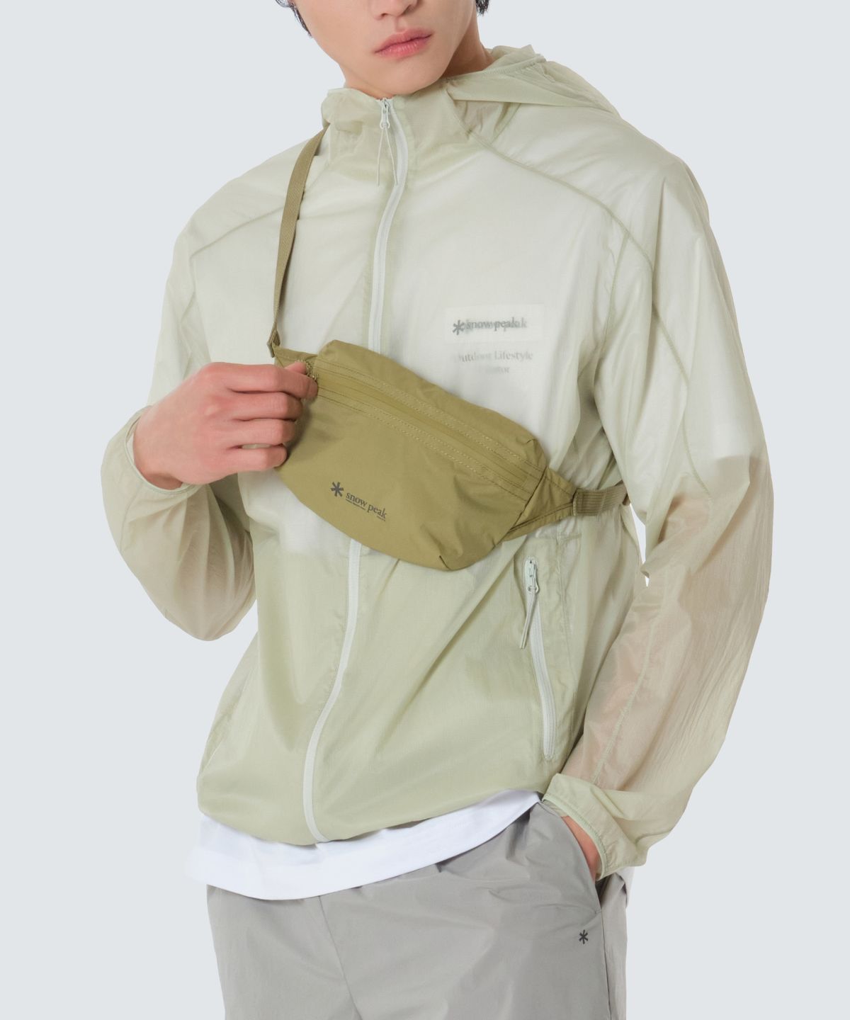 스노우피크 어패럴(SNOWPEAK APPAREL) 코듀라 경량 힙색 1L (S26MUTBG08) Olive Green