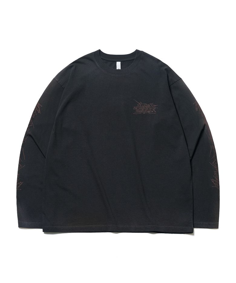 MEMORY TYPE L/S T-SHIRT (VTG BLACK)