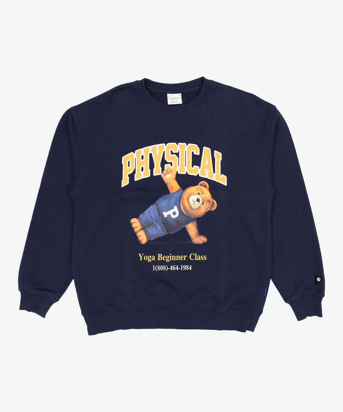 피지컬 디파트먼트(PHYSICAL DEPARTMENT) (23SS) YOGA BEGINNER CLASS CREWNECK NAVY 2
