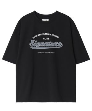 시그니쳐 반팔 티셔츠 (블랙)