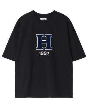 H 로고 반팔 티셔츠 (블랙)