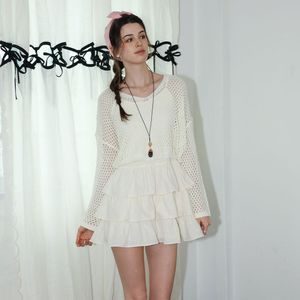 DD_Tiered dress and knit top set_IVORY