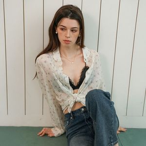 DD_Soft sheer floral blouse_2color