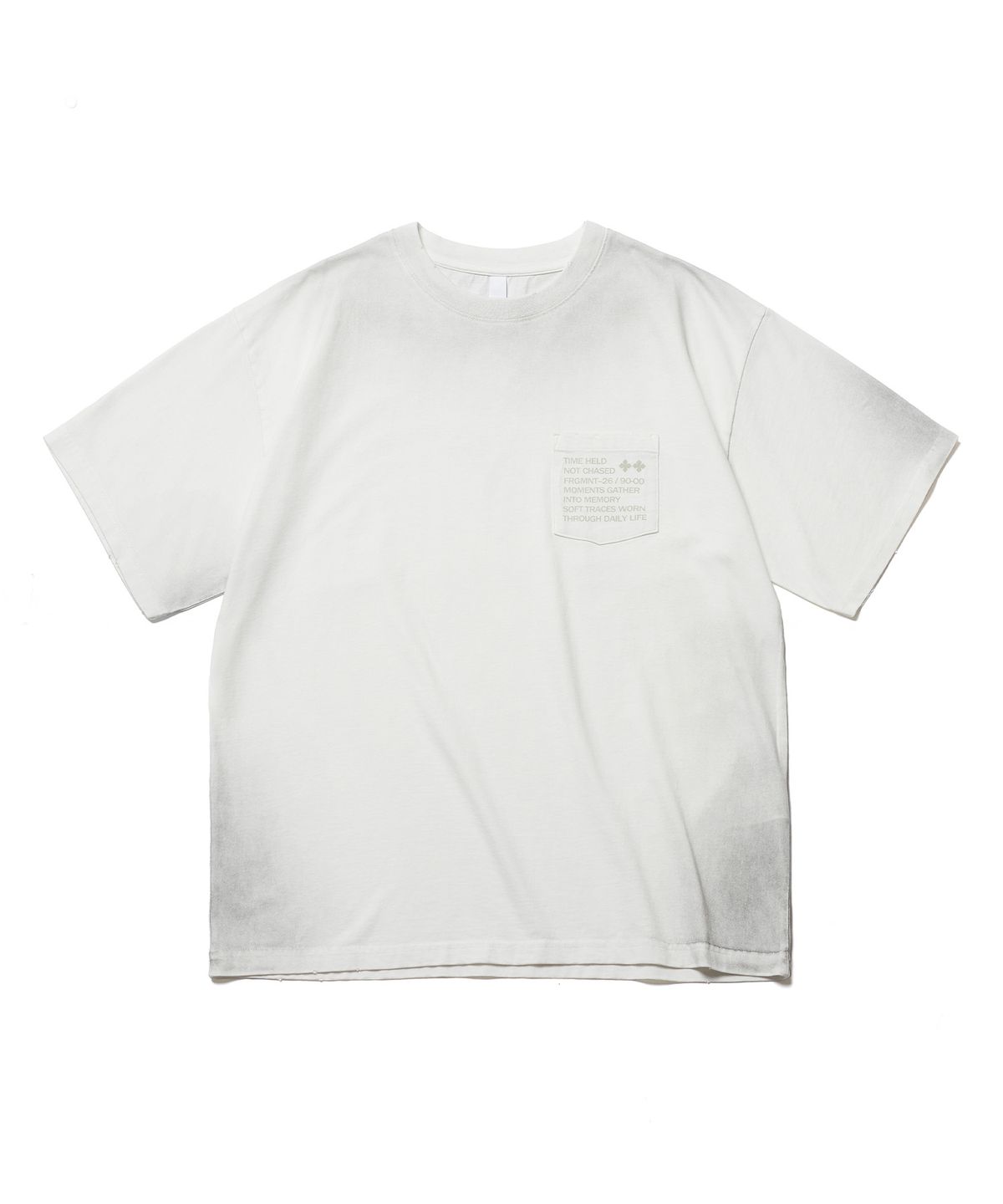 에스파이(ESFAI) TIME HELD RELAXED T-SHIRT (OFF WHITE)