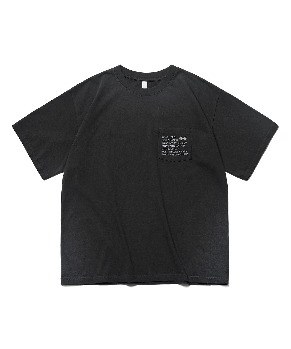 에스파이(ESFAI) TIME HELD RELAXED T-SHIRT (VTG BLACK)