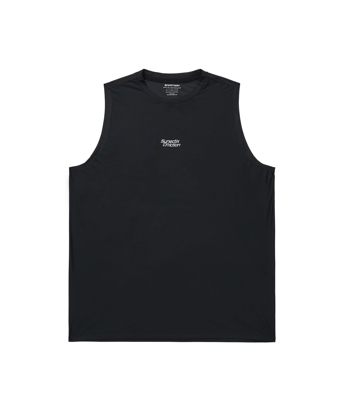 고요웨어(GOYOWEAR) [시넥틱스 프릭션] 스프린트 드라이 트랙 슬리브리스 (블랙)