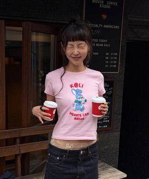 여성 갓츠 겐조 카툰 클래식 티셔츠_K265AWTC05PKX