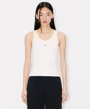 여성 보케 플라워 2.0 립 탱크 탑_K265AWT504WHX