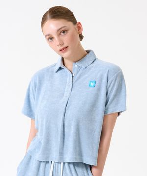 코어 테리 크롭 숏슬리브 2컬러