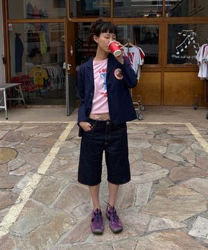 여성 26SS 린스 롱 쇼츠_K265AWP109BLH