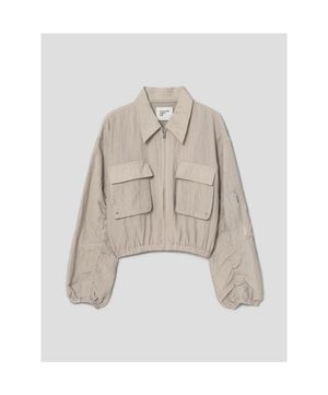 썸머 봄버 재킷  베이지