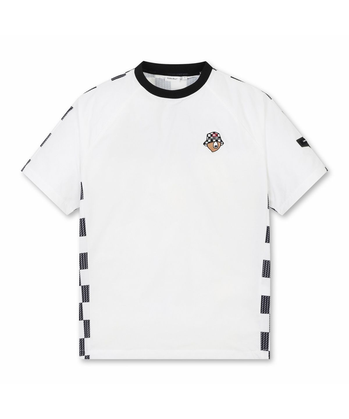 골든베어(GOLDEN BEAR) (M) Checker board Printed back Crewneck Pullover G4TAM26401WHX