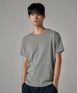 M1089 데일리 머슬핏 기능성 반팔 티셔츠_라이트 그레이