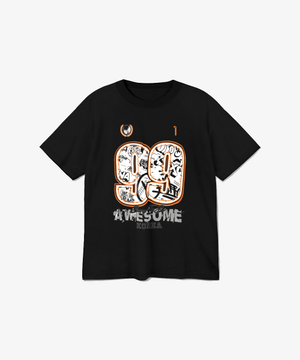 99넘버 그래픽 반팔티셔츠