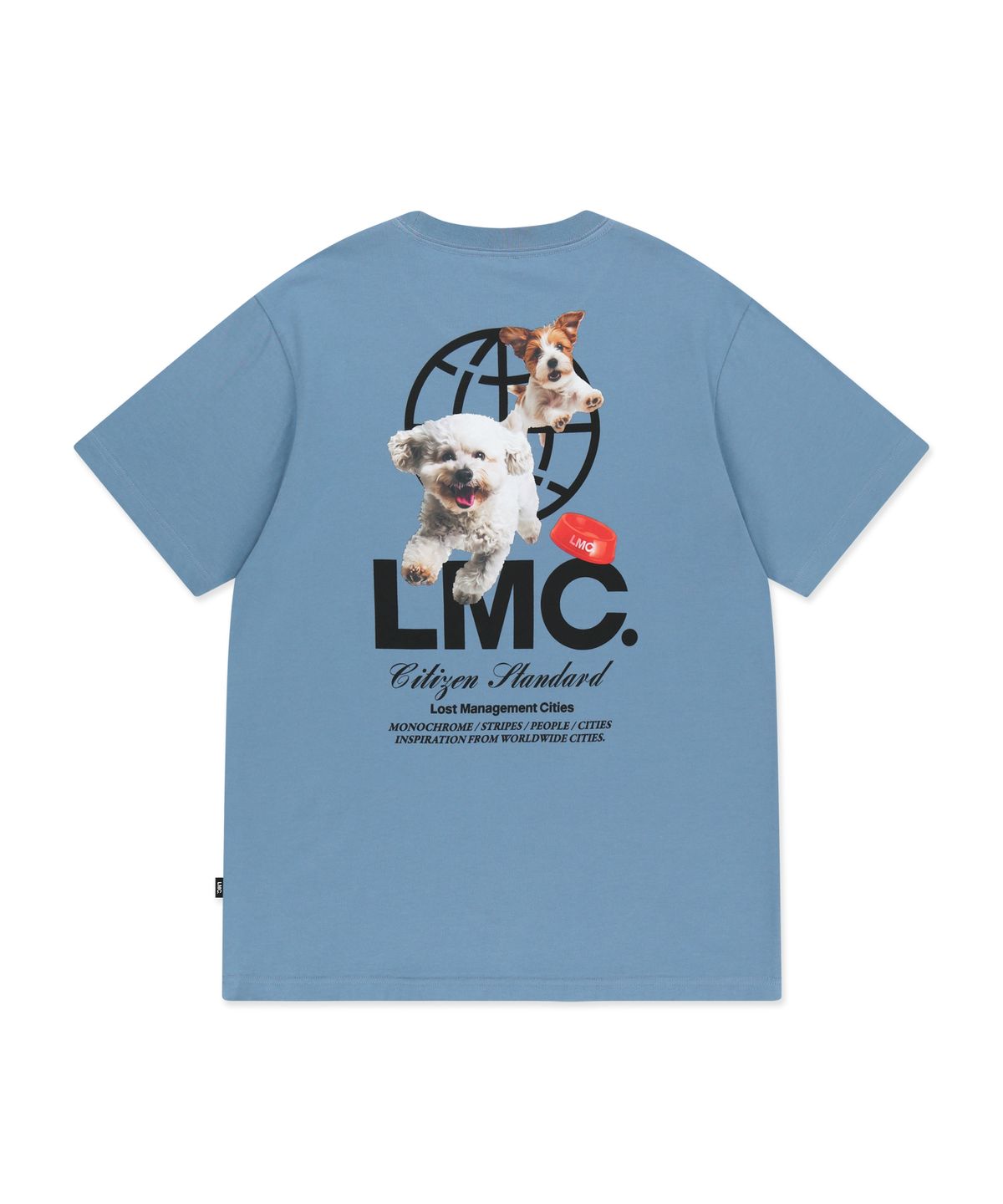 엘엠씨(LMC) FLYING PUPPY TEE gray blue