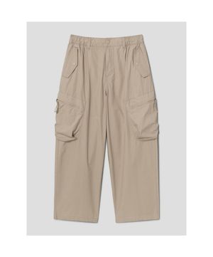 코튼 립스탑 카고 팬츠  베이지