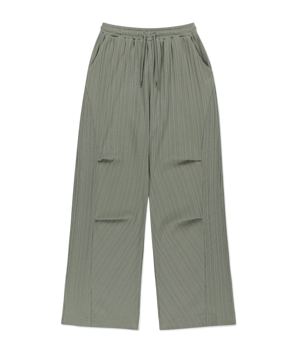브라운브레스(BROWNBREATH) W RIB MIXED PANTS - KHAKI