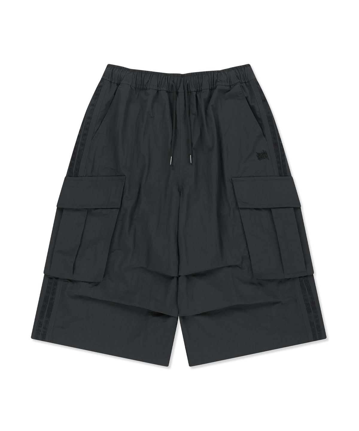 브라운브레스(BROWNBREATH) W LINE POINT CARGO SHORTS - CHARCOAL