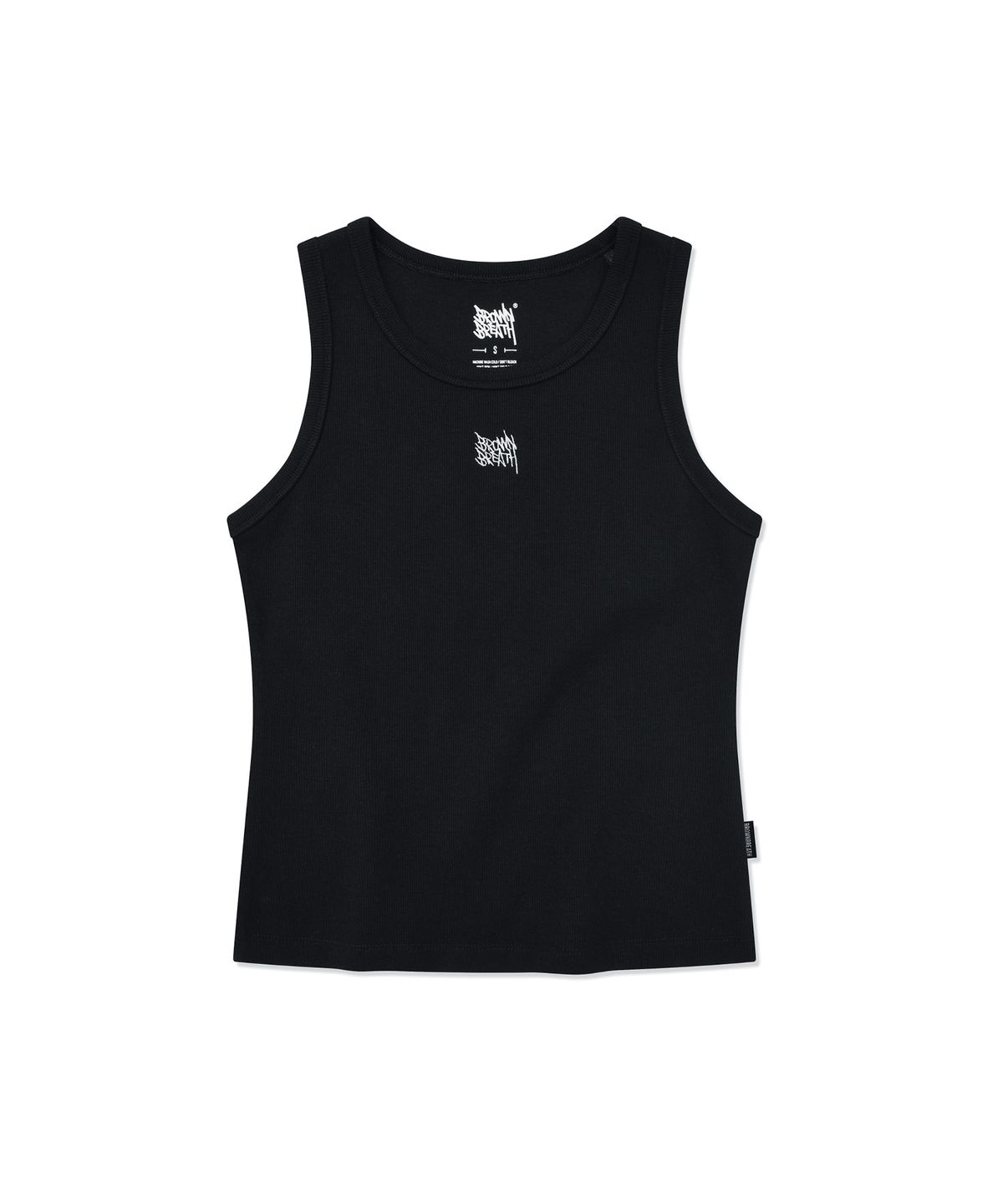브라운브레스(BROWNBREATH) W TAG BASIC SLEEVELESS - BLACK