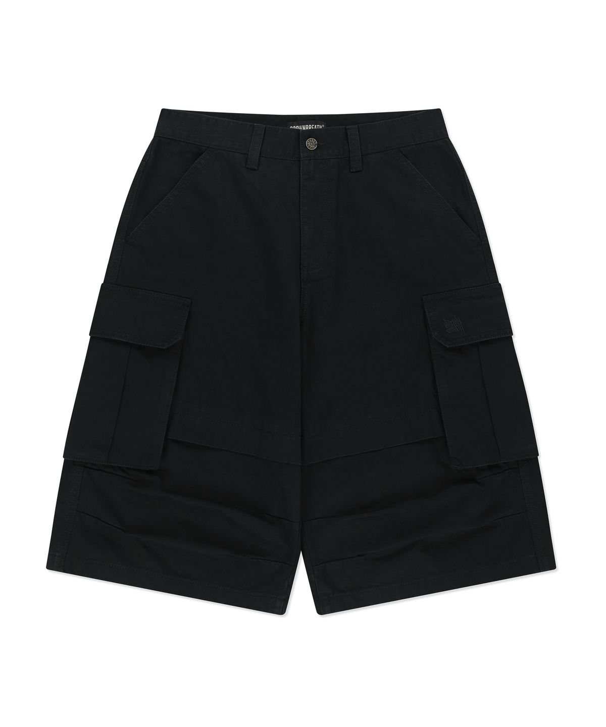 브라운브레스(BROWNBREATH) CARGO BERMUDA PANTS - BLACK