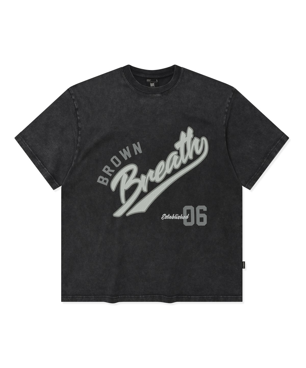 브라운브레스(BROWNBREATH) BREATH PIGMENT TEE - BLACK