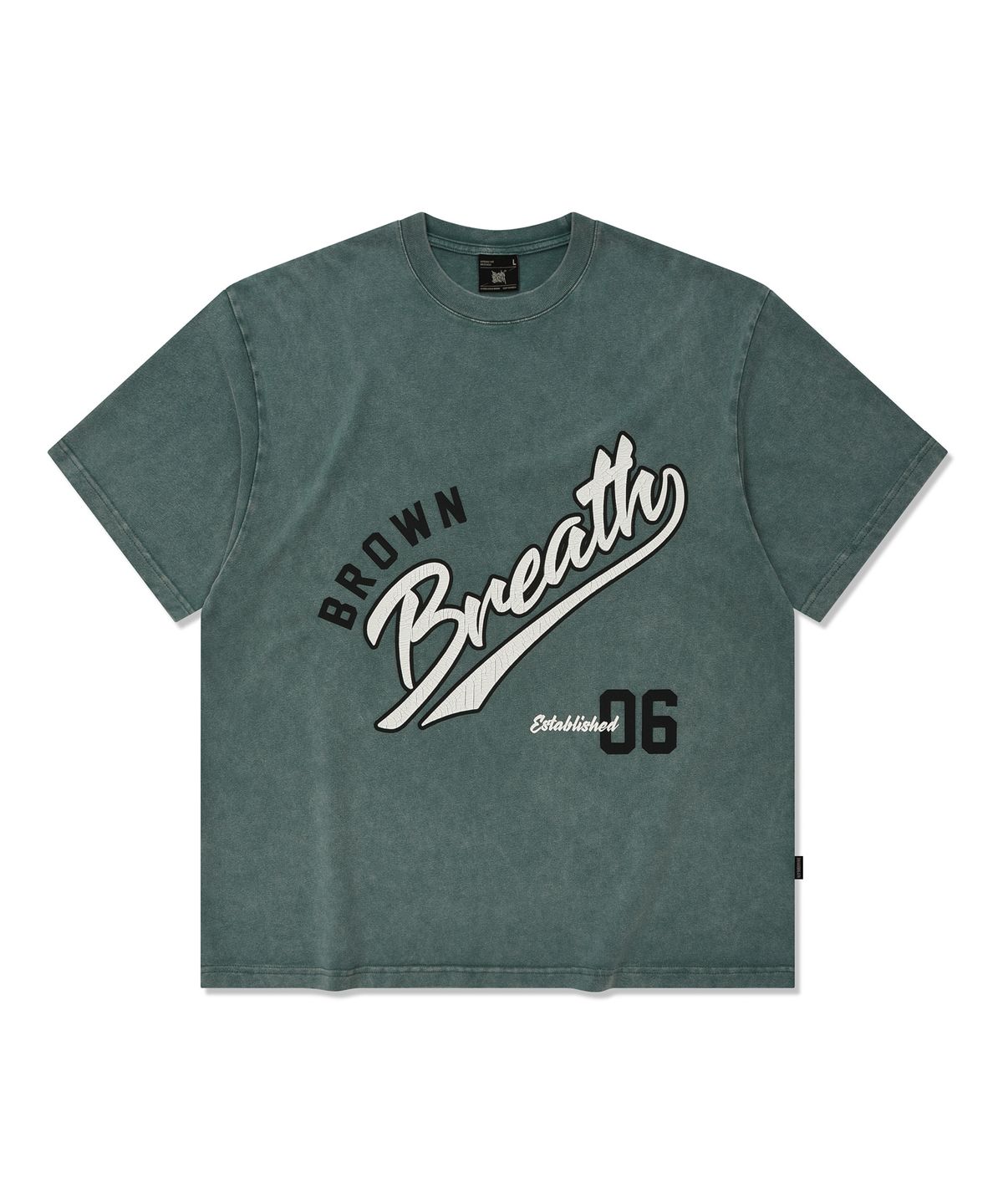 브라운브레스(BROWNBREATH) BREATH PIGMENT TEE - GREEN