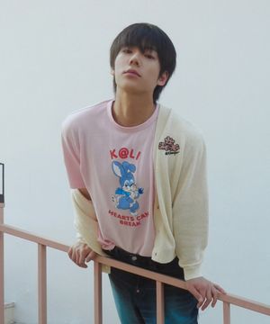 남성 갓츠 겐조 카툰 클래식 티셔츠_K265AMTC03PKX