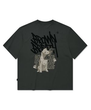 DELIVERY TAG TEE - CHARCOAL