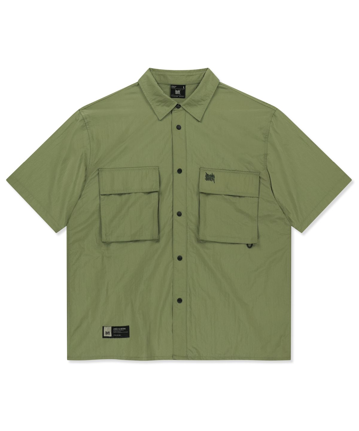 브라운브레스(BROWNBREATH) TAG RIPSTOP WORK SHIRTS - KHAKI
