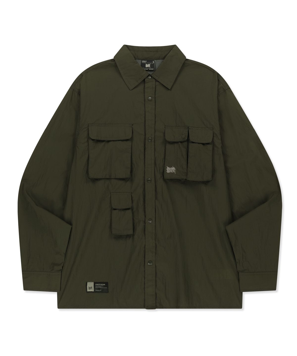 브라운브레스(BROWNBREATH) MULTI POCKET UTILITY SHIRTS - KHAKI