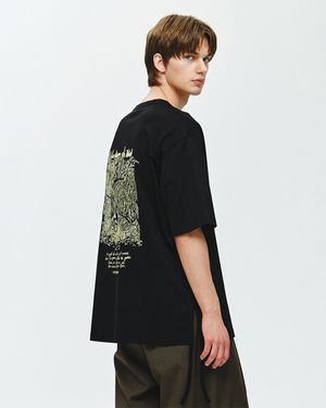 [컬렉션] 베스티어리 엠브로이드 티셔츠 블랙 BI3TS333BK