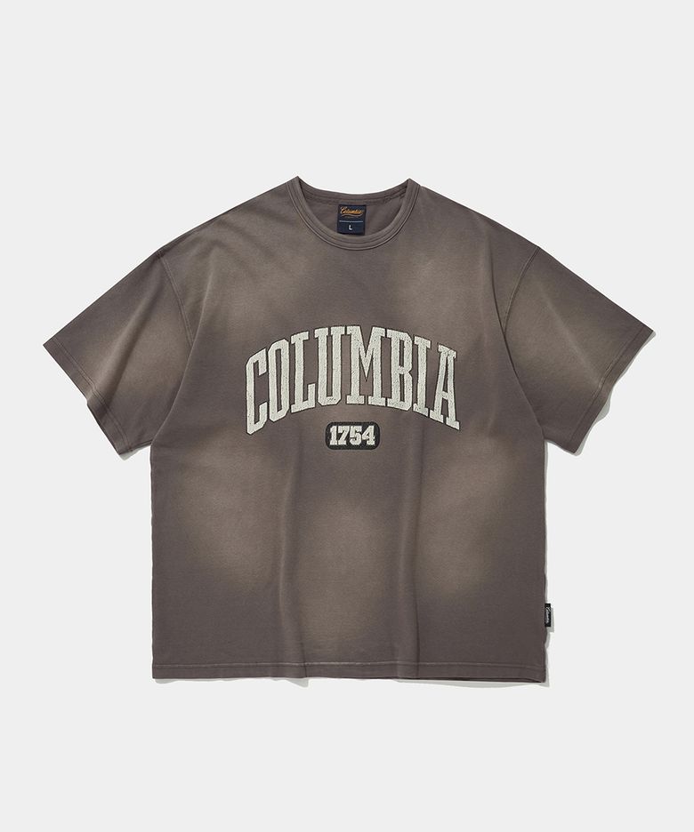CRACK ARCH SPRAY WASHED S/S T-SHIRTS_CHARCOAL