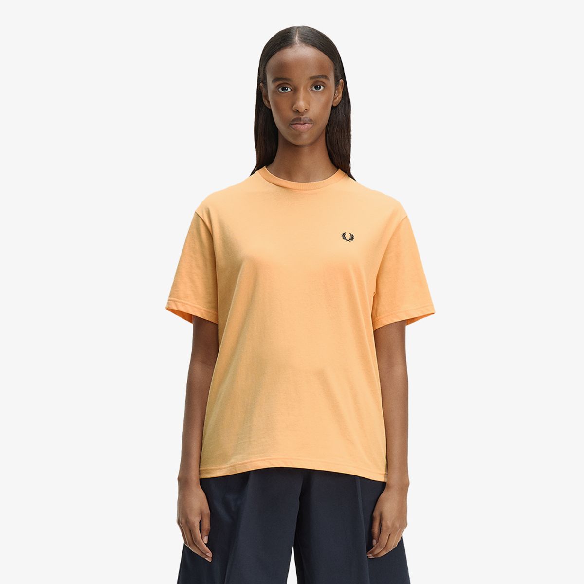 프레드페리(FRED PERRY) [Womens] 크루넥 티셔츠 - 피치 AFPF2611142-25A