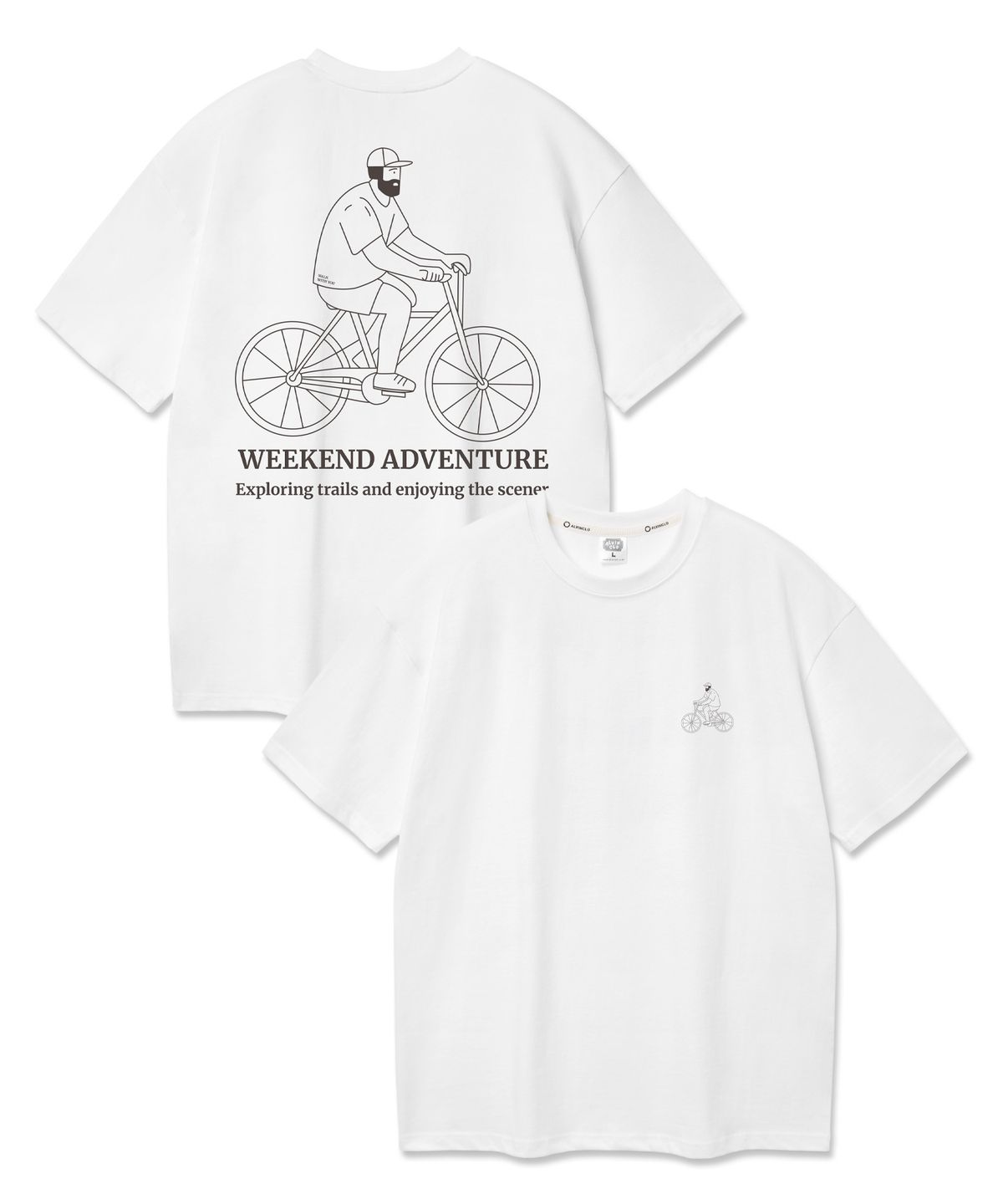 앨빈클로(ALVINCLO) WEEKEND 바이시클 반팔티셔츠 AST3617 (3COLOR)