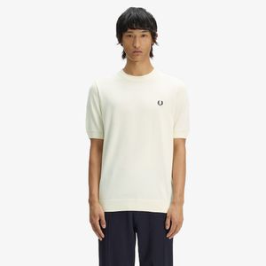 [Sharp] 코튼 니트 티셔츠 - 에크루 AFPM2612322-560