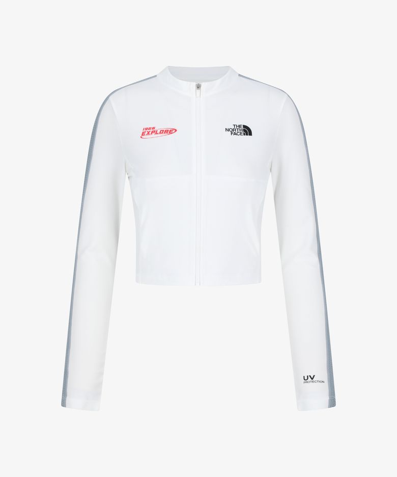 NJ5JS33K 화이트라벨 여성 마리브 집업 WHITE