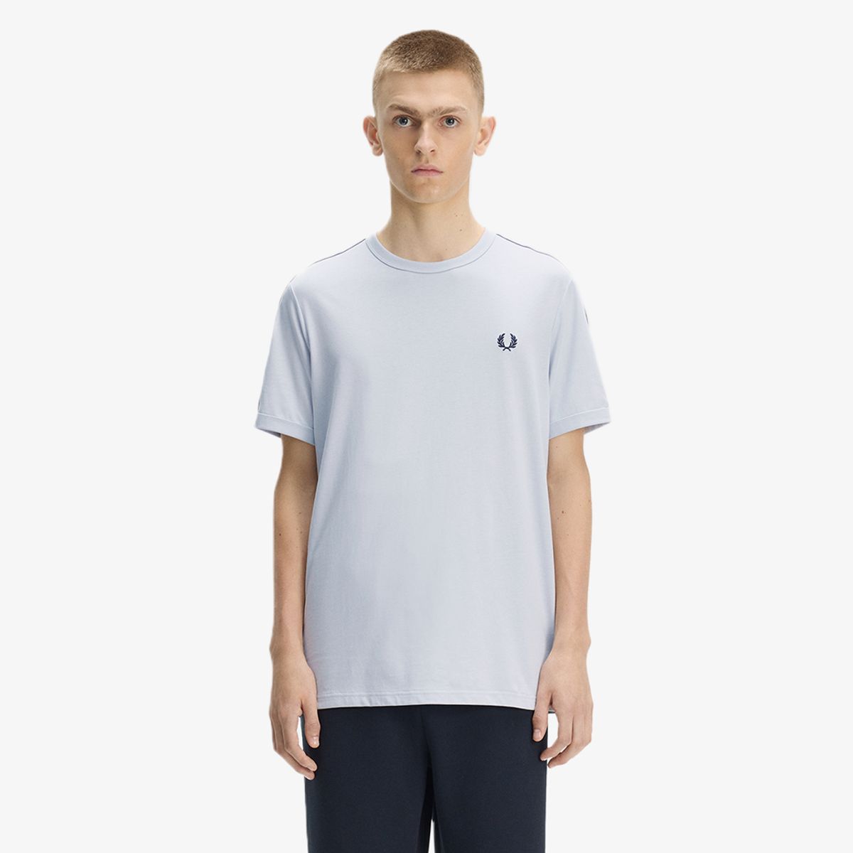 프레드페리(FRED PERRY) [Sport] 테잎 링어 티셔츠 - 더스키 블루 AFPM2614620-28A