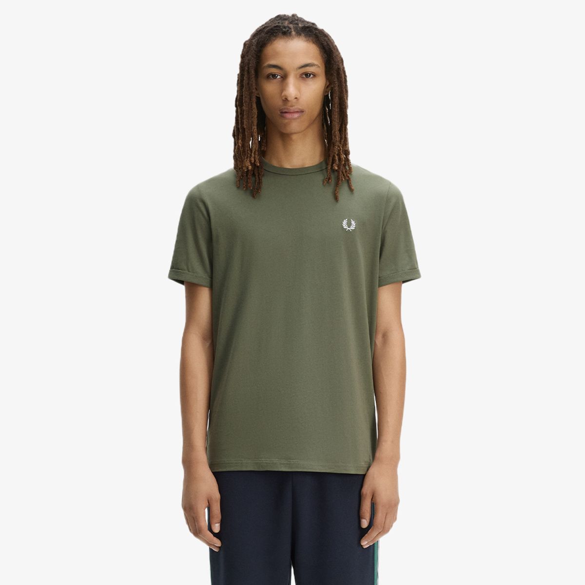 프레드페리(FRED PERRY) [Sport] 링어 티셔츠 - 로렐리스 그린 AFPM2613519-W19